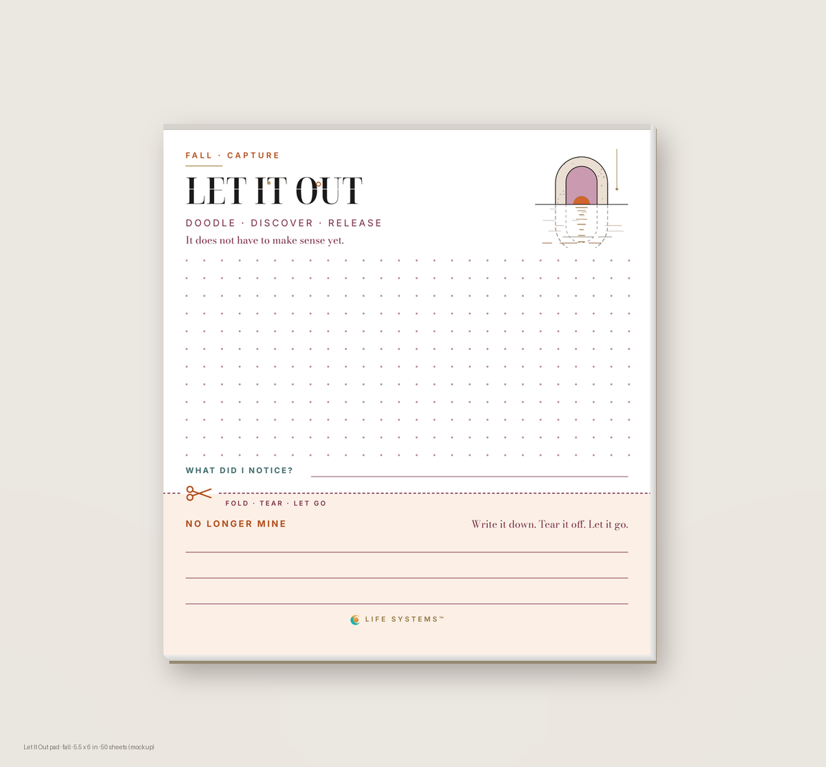 Fall Let It Out Pad | Plan-It Codex