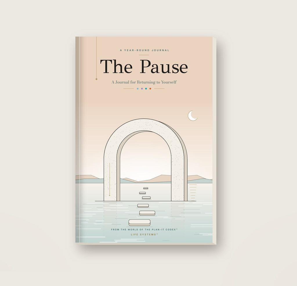 The Pause journal mockup